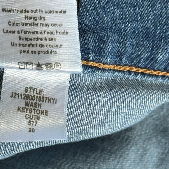 Veronica Beard Sheridan Exaggerated Flare High Rise Jeans Keystone Blue Size 20 - Picture 11 of 13